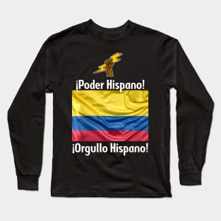 Colombian Power! Colombian Pride! T-shirts for Men! Long Sleeve T-Shirt